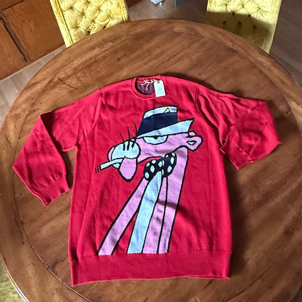 Supreme Red Pink Panther Sweater 2014